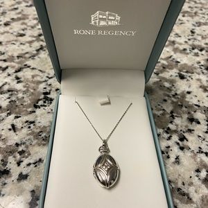 Sterling silver locket necklace